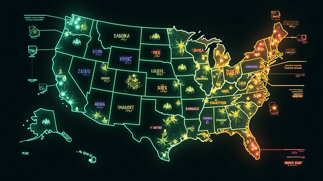 Legaler Status von HHC in verschiedenen Bundesstaaten analysieren