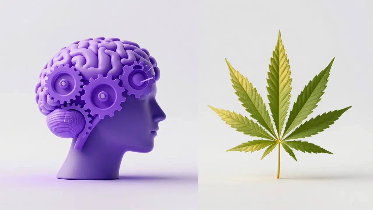 Konzeptioneller Vergleich von Melatonin und CBD Wirkmechanismen