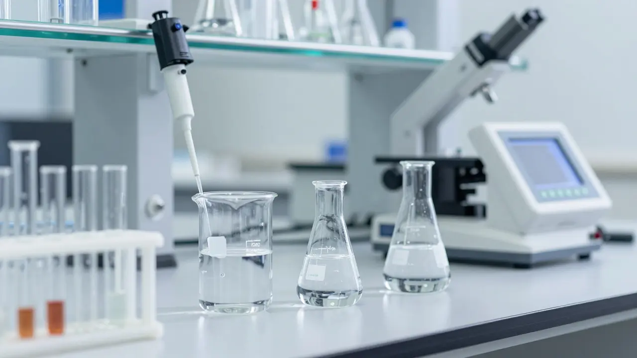 Laborumgebung zur synthetischen Herstellung von Cannabinoiden