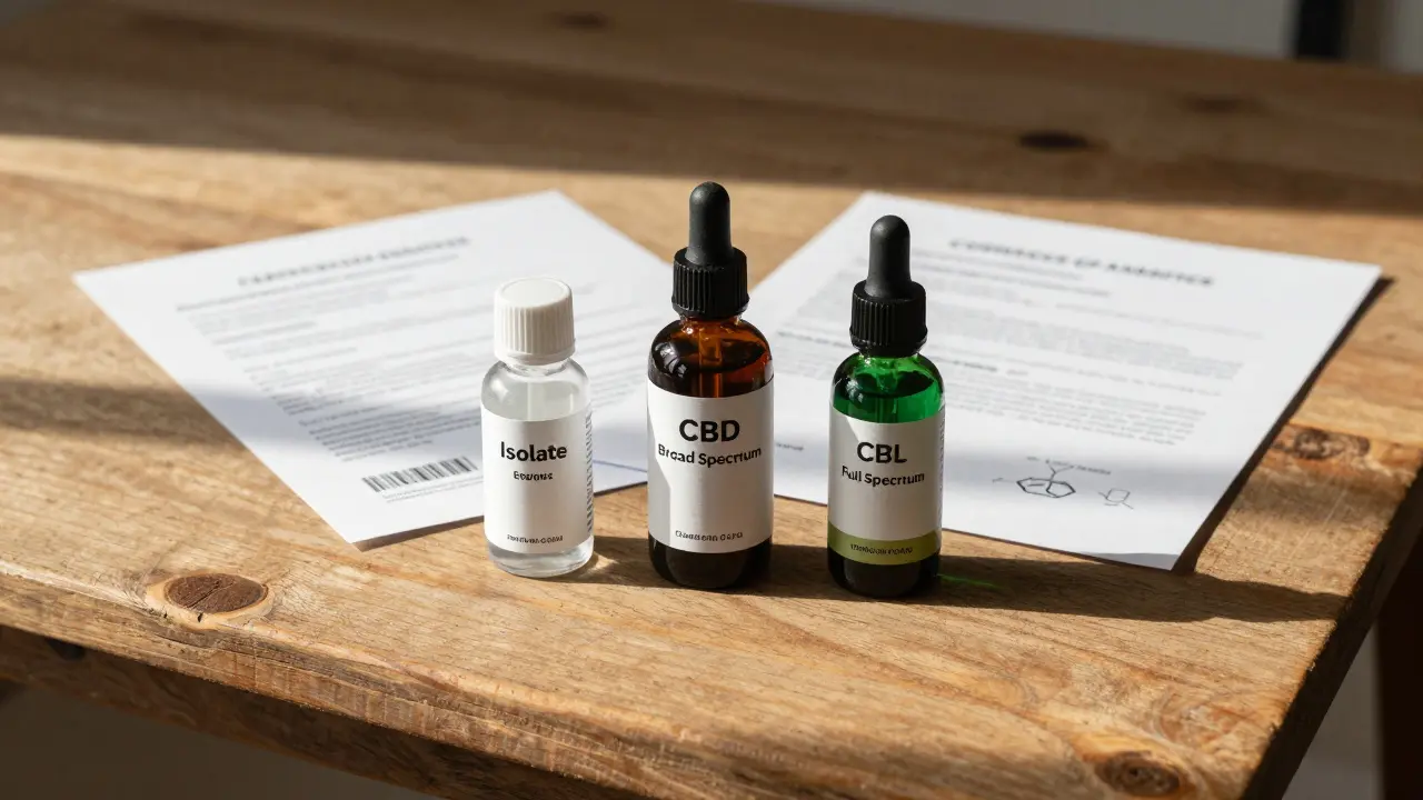 Verschiedene CBD-Typen mit Laborzertifikat für Qualitätssicherung