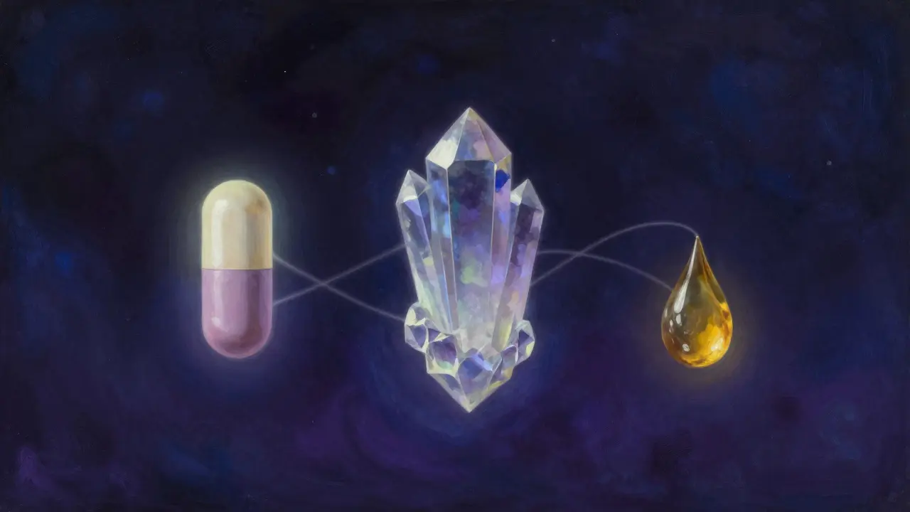 Abstract art showing CBD, melatonin and magnesium synergy