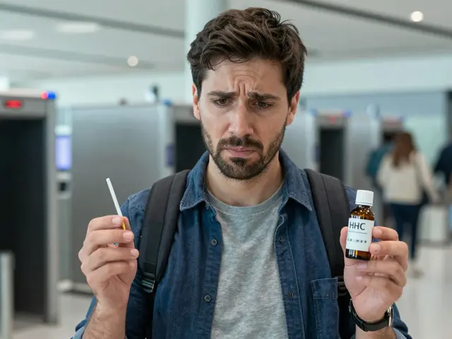 HHC im Handgepäck: Darf man HHC-Produkte mit ins Flugzeug nehmen?