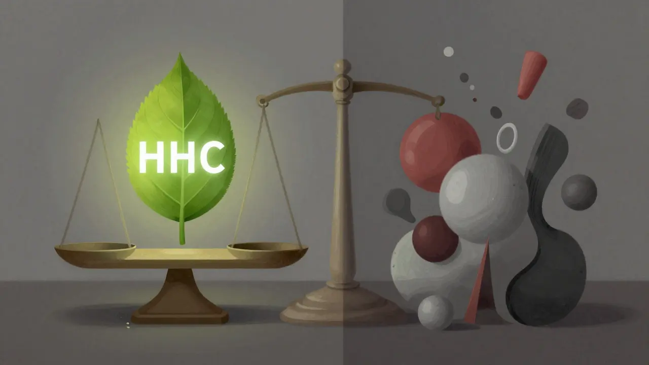 Artistic split screen showing balance of safety and risk concepts