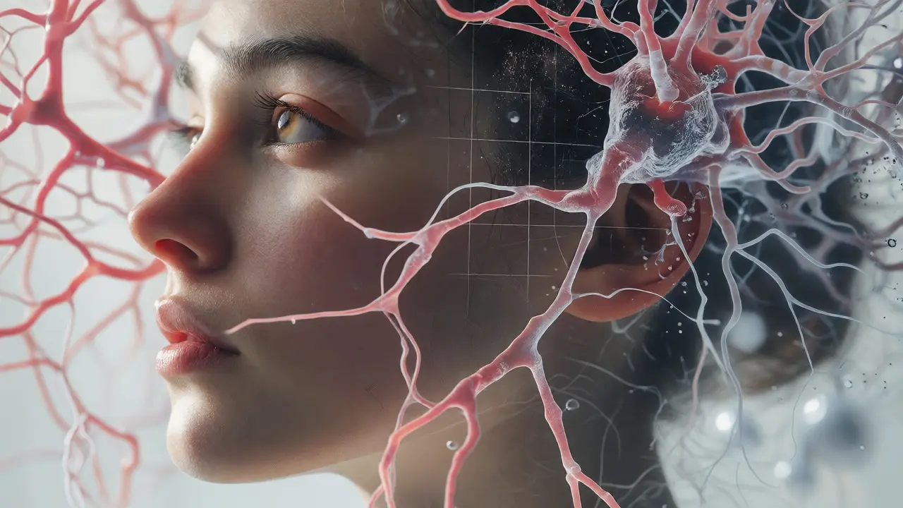 Doppelbelichtung eines jugendlichen Profils mit neuronalen Netzwerken