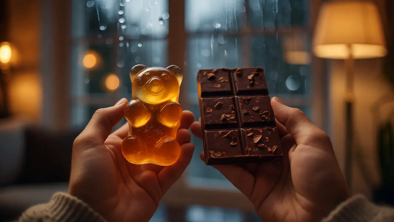 Gummibärchen vs. Schokolade: Sind THC-Gummies wirklich stärker?